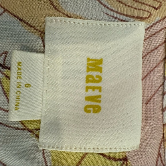 Maeve Anthropologie Tunic Blouse Women’s XS Water Colors Boho Colorful Hippie - Picture 10 of 10